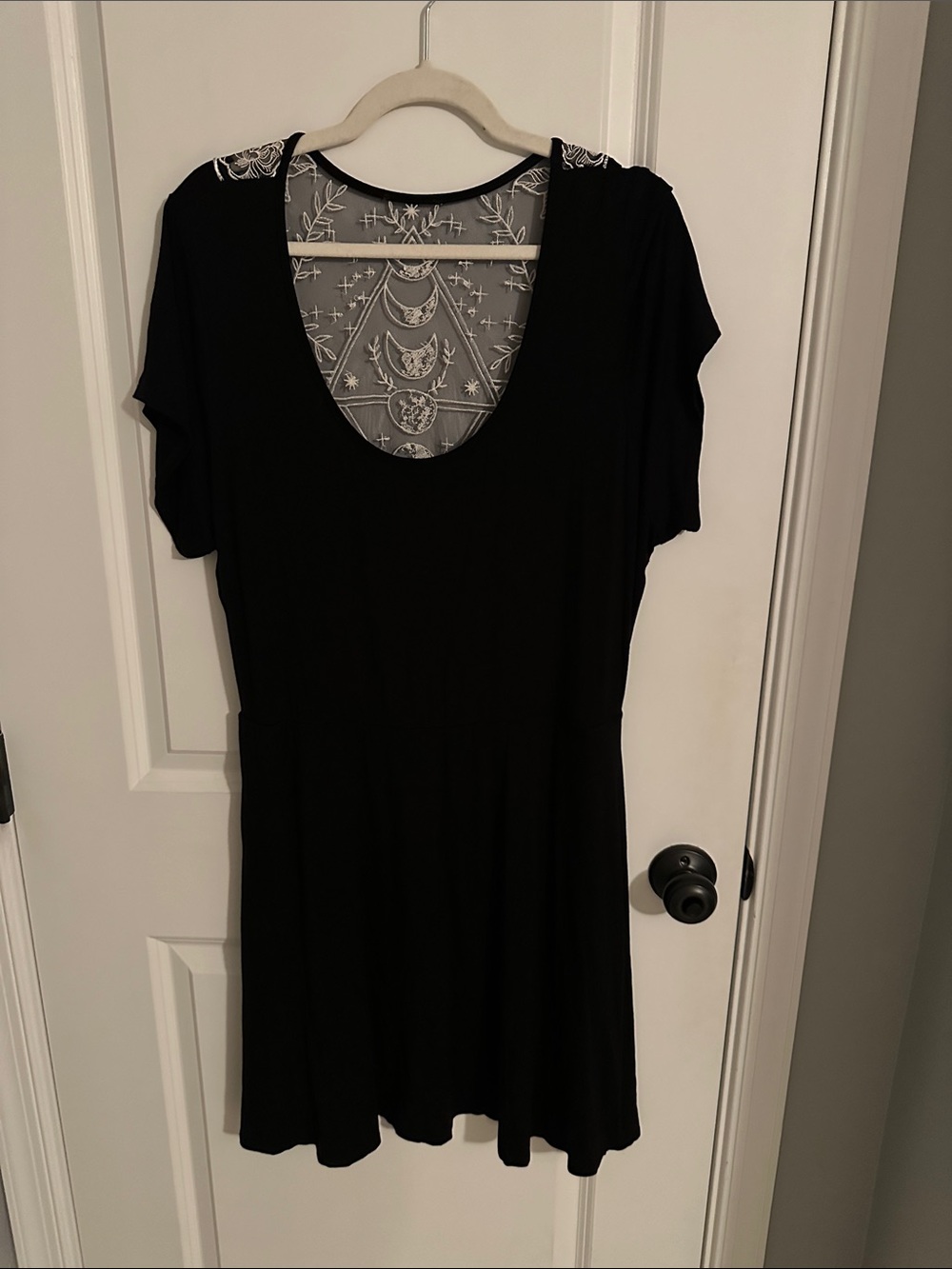 Black Celestial lace back dress (no tags)